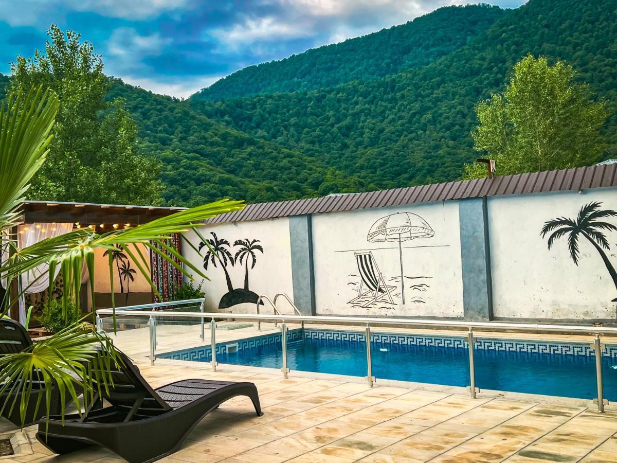 Qafqaz Family Chalet Villa Gabala Esterno foto