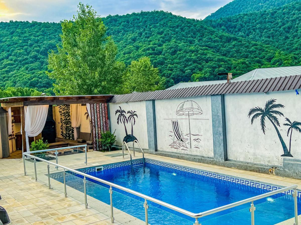 Qafqaz Family Chalet Villa Gabala Esterno foto